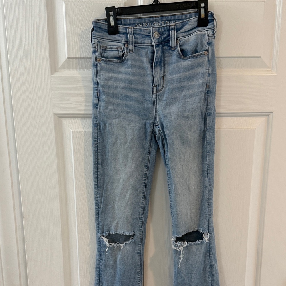 American Eagle Outfitters Faded Blue Boot Cut Jeans